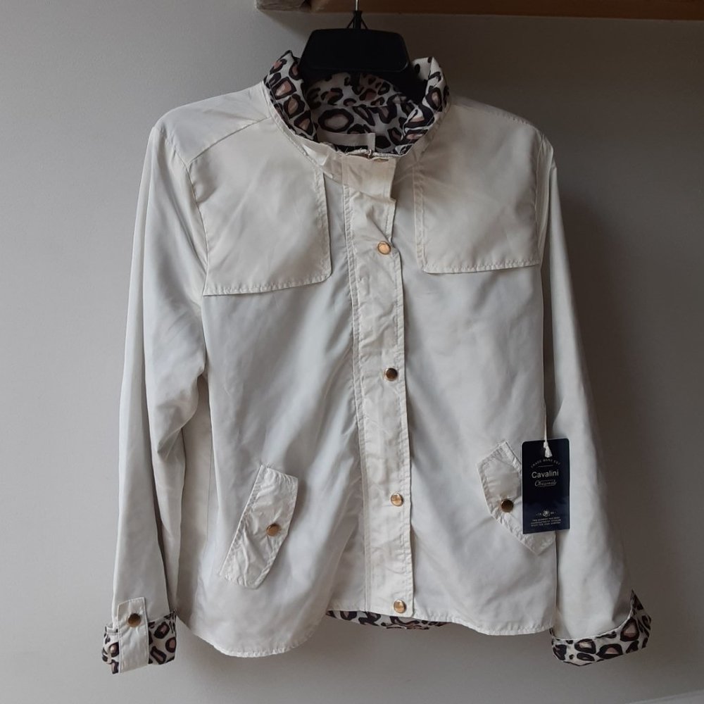 CAVALINI Leopard Lightweight Raincoat Windbreaker